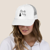 Custom Naughty Batchelorette Bride's Modern Script Truckerkappe (Beispiel)
