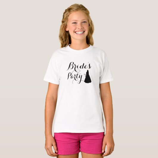 Custom Naughty Batchelorette Bride's Party Script T-Shirt (Vorne ganz)