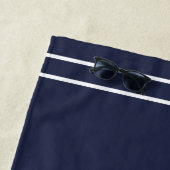 Custom Nautic Anchor Bad Ocean Navy Blau Strandtuch (Beispiel)