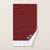 Custom Nautic Anchor Bad Ocean Navy Blue B Badhandtuch Set (Handtuch)