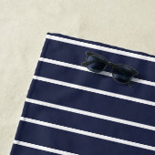 Custom Nautic Anchor Ocean Navy Blue Beach Towe Strandtuch (Beispiel)