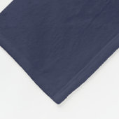 Custom Nautic Anchor Ocean Navy Blue Fleecedecke (Ecke)
