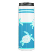 Custom Nautic Coastal Sea Schildkröte Blau Aquamar Thermosbecher (Rückseite)