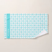 Custom Nautical Anchor Aquamarin Bad Blue Aqua Badhandtuch Set (Handtuch)