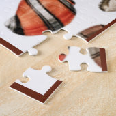 Custom Nautical Coral tan aquamarin Seashells Beac Puzzle (Seite)