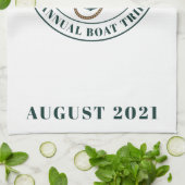 Custom Nautical Family Summer Beach Urlaub Geschirrtuch (Gefaltet)