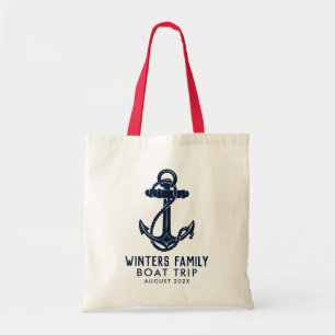 Custom Nautical Family Trip Boat Anchor Swag Tragetasche