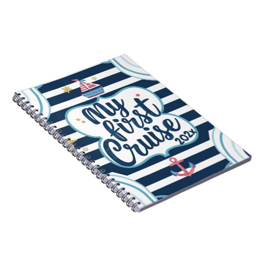 Custom nautical my first cruise notizblock (Rechte Seite)