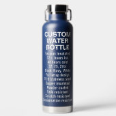 Custom NAVUE BLAUE Insulingstahl & Kupfer Flasche (Vorderseite)