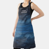 Custom Navy Blue Koch Name Vatertag Schürze (InSitu)