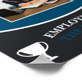 Custom Navy Blue Mitarbeiter des Monats Bild Poster (Ecke)