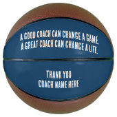 Custom Navy Blue White Danke Coach Basketball (Vorderseite)