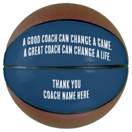 Custom Navy Blue White Danke Coach Basketball