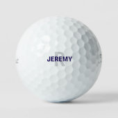 Custom Navy Name Bold Font Monogram Golf Balls Golfball (Vorderseite)