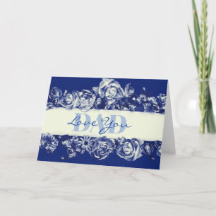 Custom Navy Vintag Vatertag Liebe Sie Vater Feiertagskarte