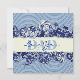 Custom Navy Vintag Vatertag Liebe Sie Vater Feiertagskarte
