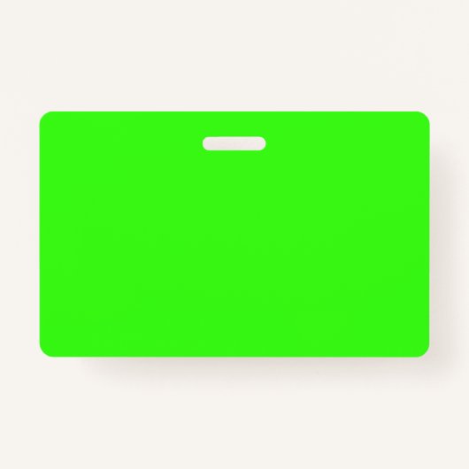 Custom Neon Green Badge – Bold ID Tag Ausweis (Vorderseite)
