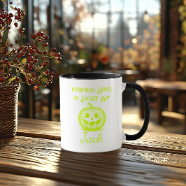 Custom Neon Halloween - Limones Pumpkin-Design Tasse