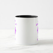 Custom Neon Halloween Tasse - Lila Bat Design (Zentrum)