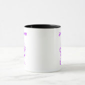 Custom Neon Halloween Tasse - Lila Ghost Design (Zentrum)