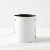 Custom Neon Halloween Tasse - Pink Ghost Design (Zentrum)