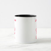 Custom Neon Halloween Tasse - Red Ghost Design (Zentrum)