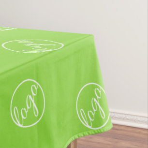 Custom Neon Lime Green Trade Show Logo Business Tischdecke
