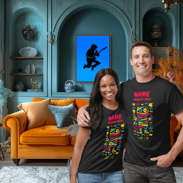 Custom Neon Mummy Pop Art | Wrap Star Halloween T-Shirt