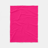 Custom Neon Pink Fleece Blanket - Personalisiert (Vorderseite)