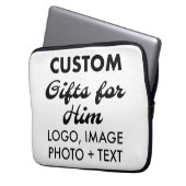 Custom Neopren 13" Gehäuse für den Laptop-Sleeve Laptopschutzhülle (Vorderseite Links)