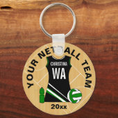 Custom Netball Schlüsselanhänger (Vorderseite)
