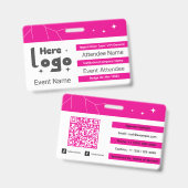 Custom Networking Event QR Code Ausweis (Vorder- & Rückseite)
