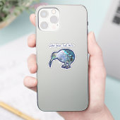 CUSTOM Neuseeland Pāua Kiwi Sticker (Telefon)
