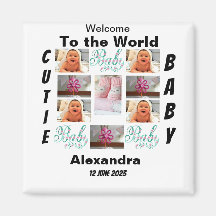 Custom New Baby 11 Foto Collage