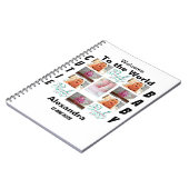 Custom New Baby 11 Foto Collage Notizblock (Linke Seite)