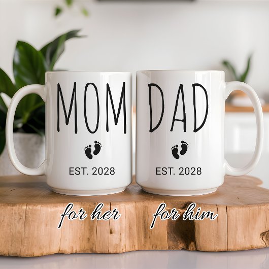 Custom New Baby Reveal Mug Gift for Mom and Dad Kaffeetasse