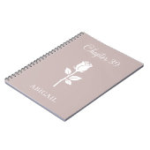 Custom New Chapter June Rose Birth Flower Notizblock (Linke Seite)