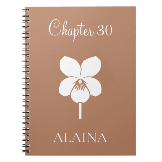 Custom New Chapter Violet February Birth Flower Notizblock (Vorderseite)