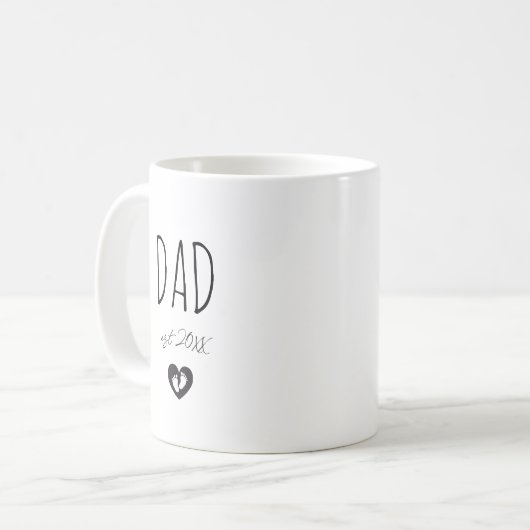 Custom New Dad Kaffeetasse (Vorderseite Links)