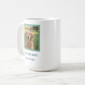 Custom New Dog Dad Mug | Pet Photo & Name Gift Kaffeetasse (Vorderseite Links)