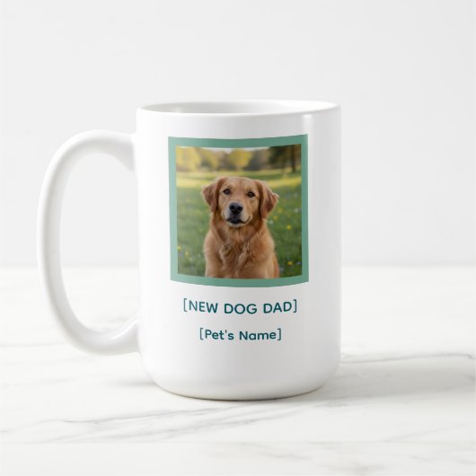 Custom New Dog Dad Mug | Pet Photo & Name Gift Kaffeetasse (Links)