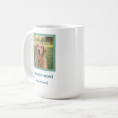 Custom New Dog Mom Mug | Pet Photo & Name Gift Kaffeetasse (Vorderseite Links)