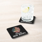 Custom New Jersey Staat Beverage Coaster Getränkeuntersetzer (Rechte Seite)
