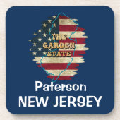 Custom New Jersey Staat Beverage Coaster Getränkeuntersetzer (Vorderseite)