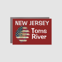 Custom New Jersey Staat Car Magnet