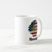 Custom New Jersey Staat Coffee Tasse (VorderseiteRechts)