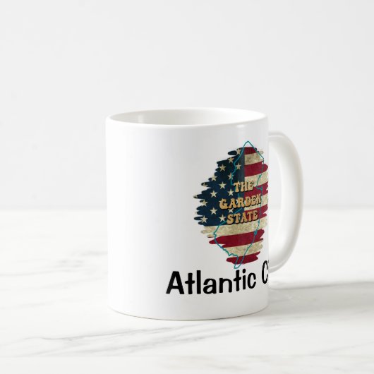 Custom New Jersey Staat Coffee Tasse (VorderseiteRechts)
