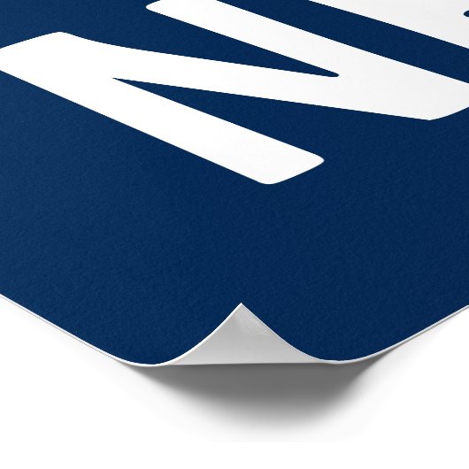 Custom New Jersey Staat Poster (Ecke)