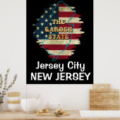 Custom New Jersey Staat Poster (Küche)