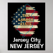 Custom New Jersey Staat Poster (Vorne)